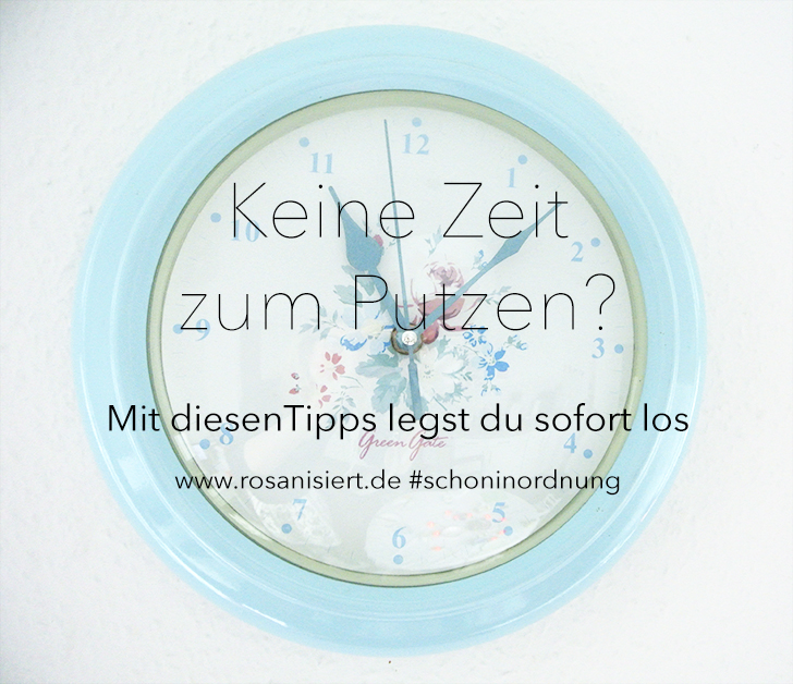 Keine Zeit zum Putzen? Rosanisiert