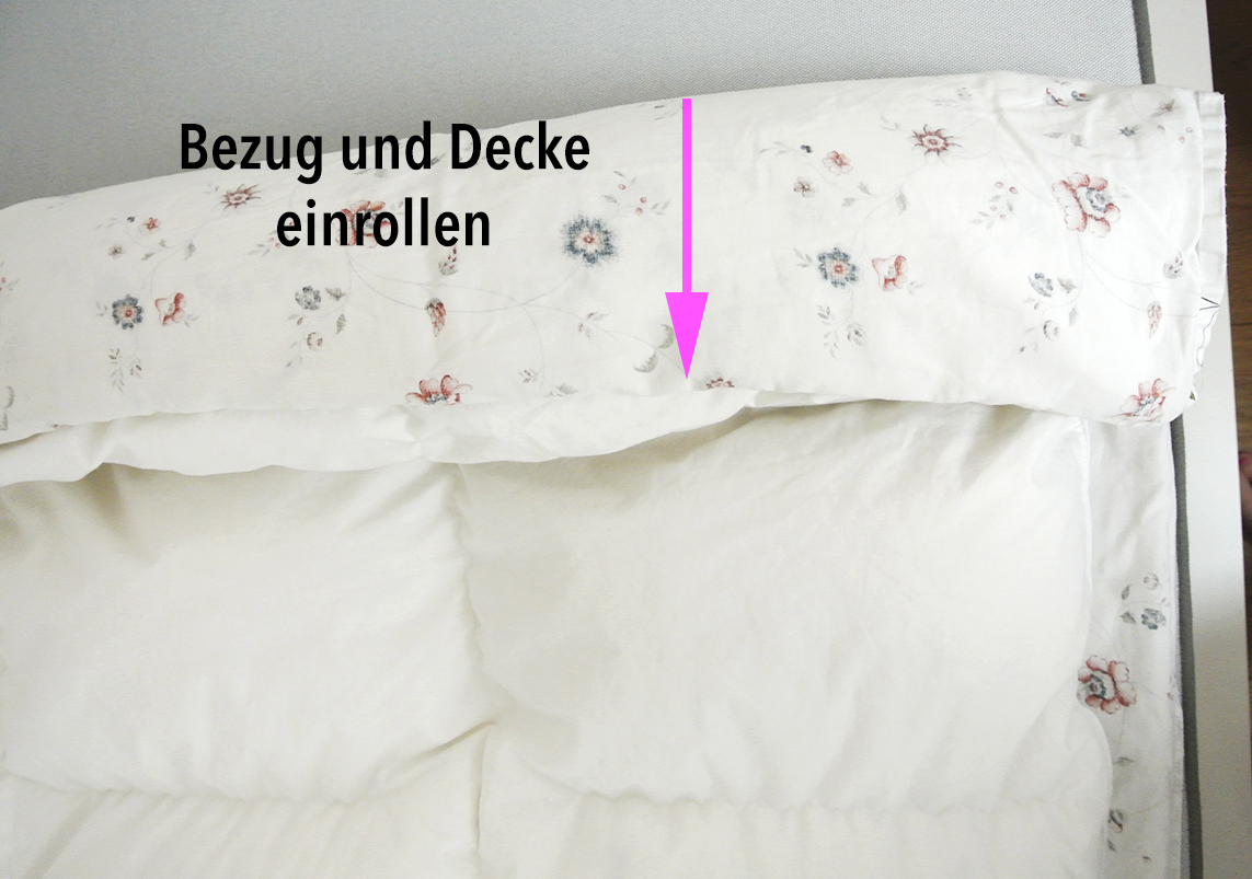 Betten beziehen - kennst du schon diese Methode? Rosanisiert - der Blog über Ordnung, Putzen und (Life)Style