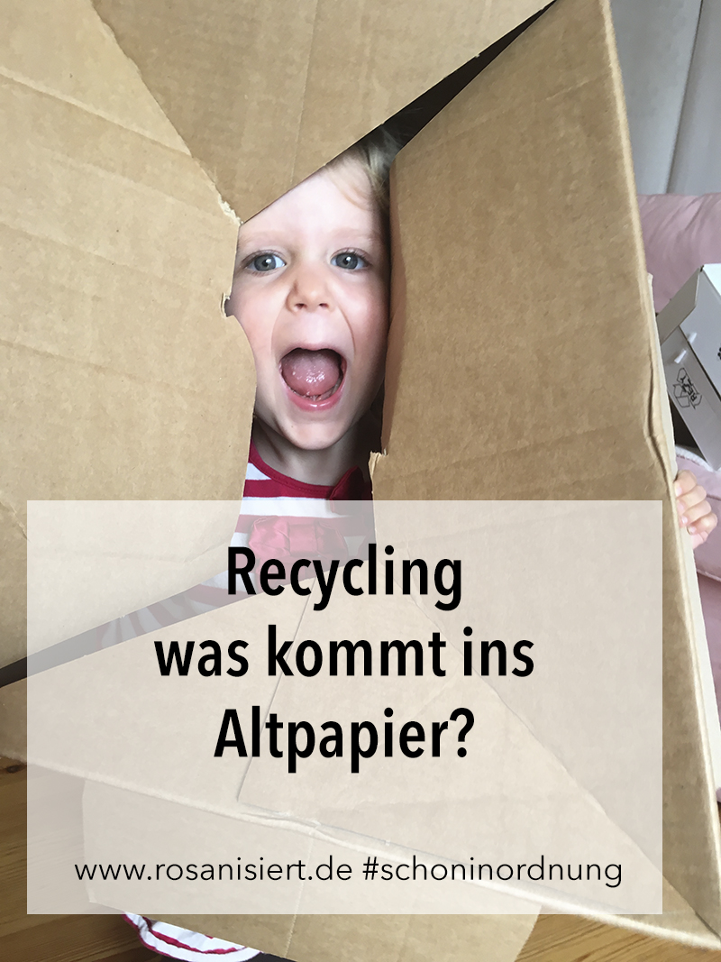 Recycling Was Kommt Ins Altpapier Rosanisiert