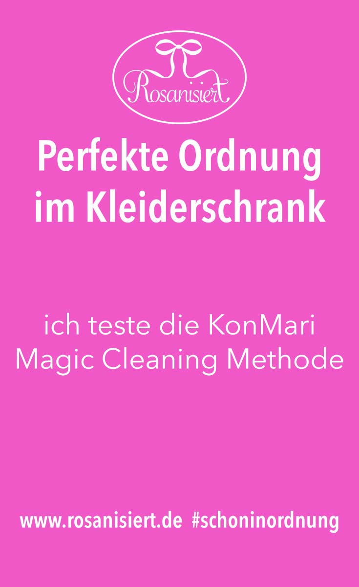 In diesem Beitrag zeige ich euch, wie Kleiderschrank aufräumen mit der KonMari Magic Cleaning Methode von Marie Kondo funktioniert. Endlich habe ich die perfekte Ordnung im Schrank. Außerdem mache ich den Test - sind ihre Tipps auch wirklich umsetzbar und hält die Ordnung auch langfristig? #schoninordnung